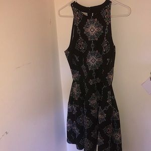 Black dress with some designs/ XS / mildly used